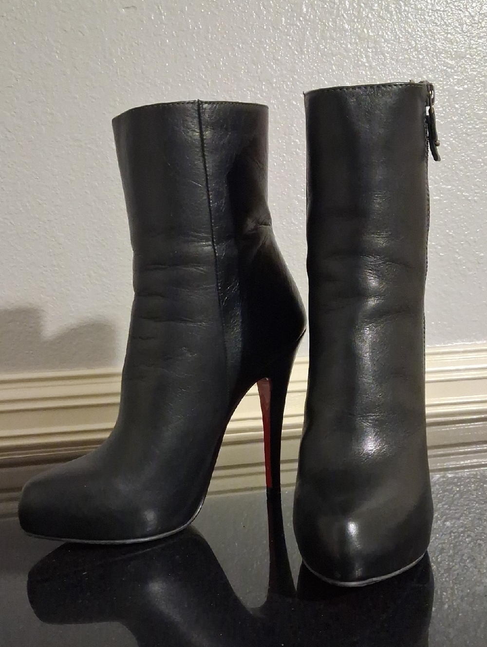 Carlo Rossetti Black Leather Women's Boots